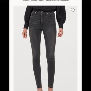 H&M high rise skinny jean worn once